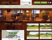 Tablet Screenshot of golfcherryisland.com